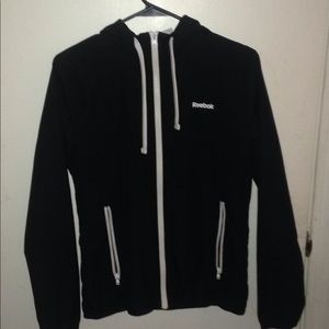 black reebok windbreaker